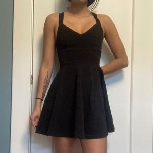 Urban Outfitters Black Fit and Flare Dress